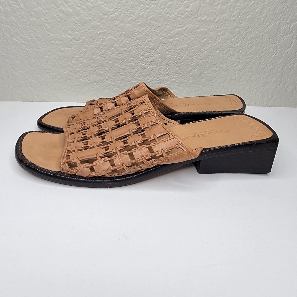 Cole Haan Womens Country Woven Leather Square Toe Slip On Sandals Size 8.5 - Picture 5 of 11
